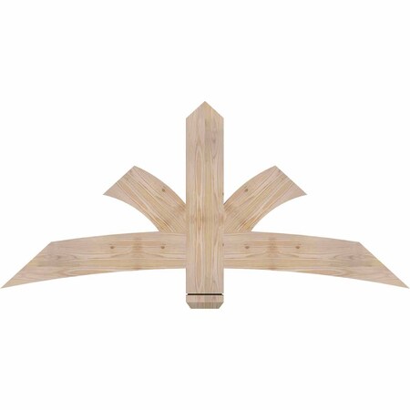 Ekena Millwork Davenport Smooth Timber Gable Bracket, Douglas Fir, 60"W x 27"H x 1 1/2"D x 5 1/2"F, 11/12 Pitch GBW060X27X0206DAV00SDF